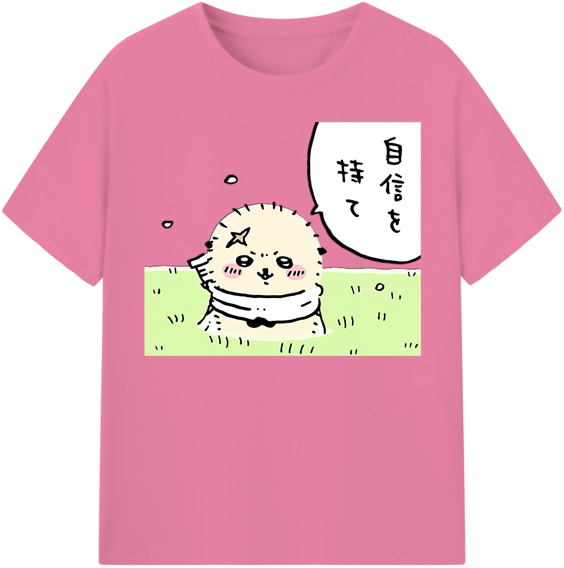 （画像用） ちいかわ ラッコ Chii-kawa Sea otter 綿100％半袖Tシャツ（フロントプリント）